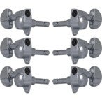 Grover 106C Locking Rotomatics, Round Button,3+3, Chrome Afinadores de guitarra