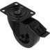Adam Hall 372191BLK Swivel castor 100 mm, med broms, svart