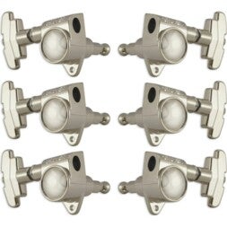 Grover 109-18N Super Rotomatics 18:1 Gear Ratio, 3+3, Nickel Afinadores de guitarra