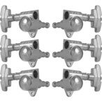 Grover 109C Super Rotomatics 3-Step Button,3+3,Chrome Afinadores de guitarras