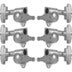 Grover 109C Super Rotomatics 3-Step Button,3+3,Chrome Afinadores de guitarras