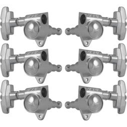 Grover 109C Super Rotomatics 3-Step Button,3+3,Chrome Afinadores de guitarras