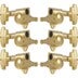 Grover 109G Super Rotomatics 3-Step Button,3+3,Gold Afinadores de oro para guitarra eléctrica