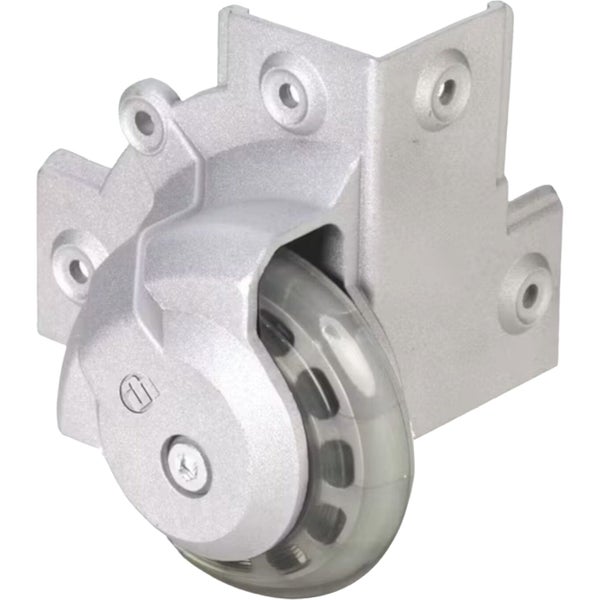 Adam Hall 37501S Surface Mount Corner Castor with soft wheel, 75 mm