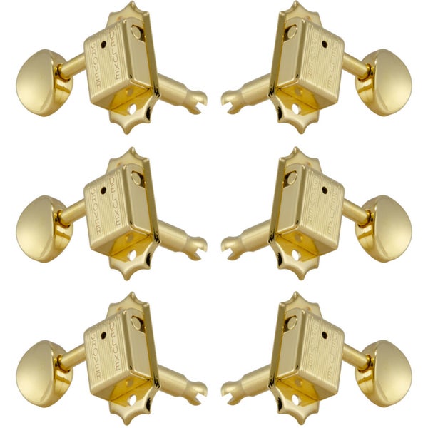Grover 133G Deluxe Guitar Machine Heads,3+3,Gold Afinadores de guitarra