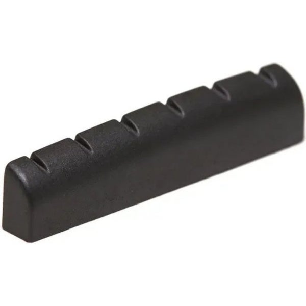 Graph Tech PT 6114 00 Black TUSQ XL Slotted Guitar Nut 1 23/32" Long Acoustic/Electric Round Flat