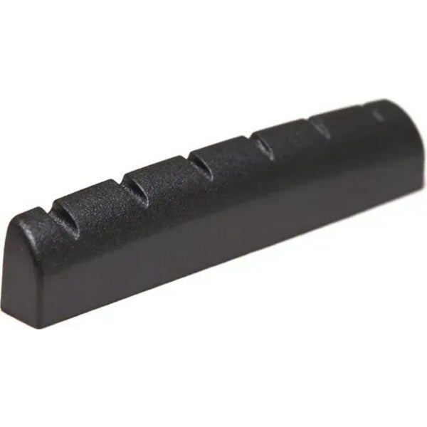 Graph Tech PT 6114 L0 Black TUSQ XL Slotted Guitar Nut 1 23/32" Largo Acústico/Eléctrico Redondo Plano Zurdo