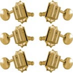 Grover 136G Vintage Deluxe Guitar Machine Heads,3+3,Gold Afinadores de guitarra