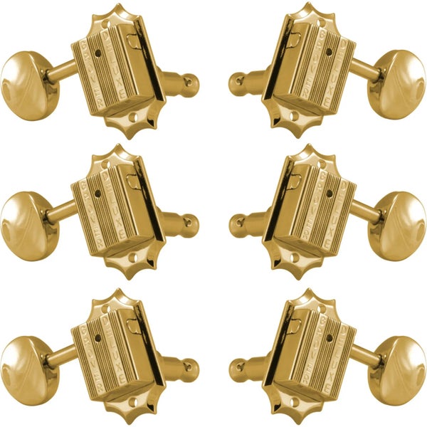 Grover 136G Vintage Deluxe Guitar Machine Heads,3+3,Gold Afinadores de guitarra