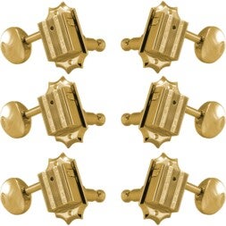 Grover 136G Vintage Deluxe Guitar Machine Heads,3+3,Gold Afinadores de guitarra