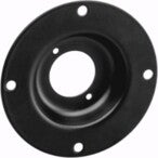 Adam Hall 49051BLK Round steel mounting tray for 1x universal D-type Piastra di montaggio per connettore D