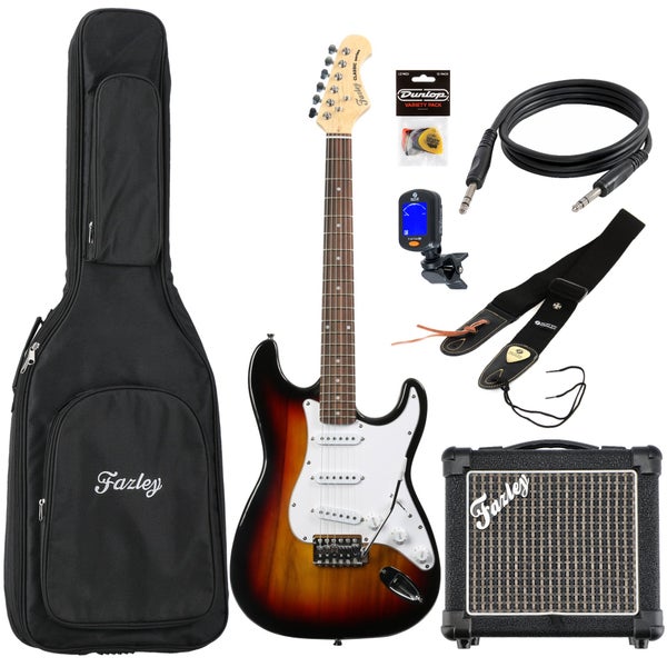 Fazley Classic Series FST118 Sunburst pack débutant guitare électrique