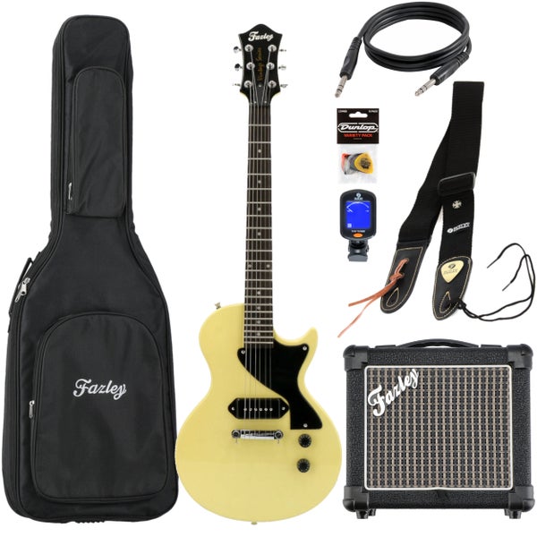 Fazley Vintage Series FSC318 Ivory pack débutant guitare électrique