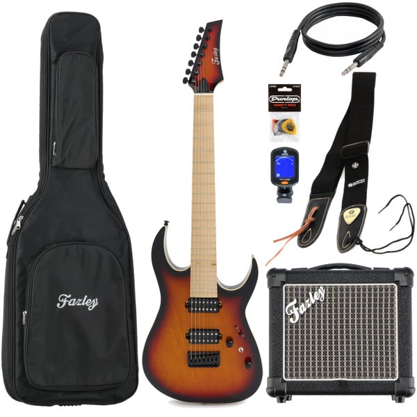 Fazley Modern Series F7S Sunburst startpaket för elgitarr