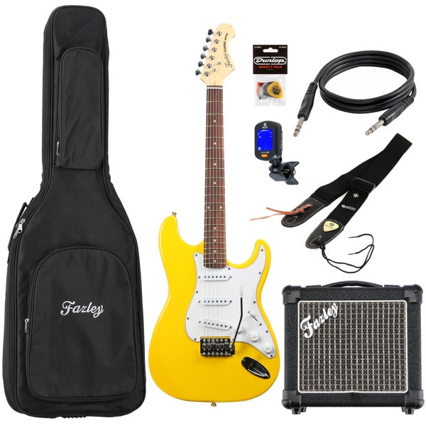 Fazley Classic Series FST118 Yellow - pack débutant guitare électrique