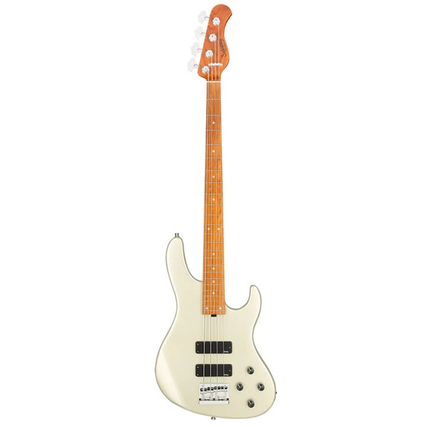 Sadowsky MetroExpress 24-fret Modern Roasted Maple Solid Champagne Metallic High Polish elbasgitarr med gigbag