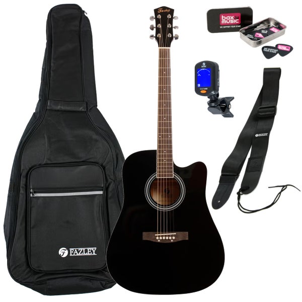 Fazley W40-BK kit di avviamento alla chitarra western