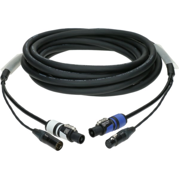 Klotz H1A55NA003 DMX & power 3G1.5 hybrid cable XLR 5p + powerCON