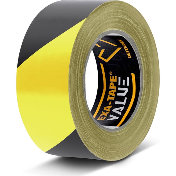 Defender DTEXAVBY50 - PVC warning tape Warning ribbon PVC black/yellow
