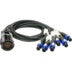 Klotz SVM-06T4F-Y155 SPUTNIK d&b speaker adapter PA-COM® 25p M - 6x SpeakON 4p F 500mm-5000mm