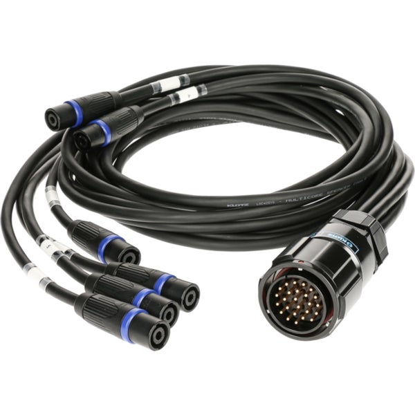 Klotz SVM-06T4M-Y140 SPUTNIK d&b speaker adapter PA-COM® 25p M - 6x speakON 4p M Adattatore per sistemi d&amp;b