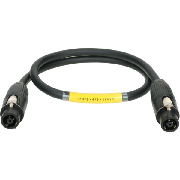 Klotz SXT8F-T8F-01.0 8x 2.5 mm² pin swap adapter speakON 8p F/F avec boîtier métallique 1 m