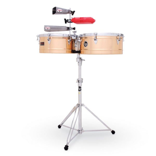 Latin Percussion LP1415-BZ Prestige 14" & 15" Timbales Timbales with bronze shells