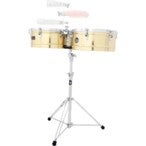 Latin Percussion LP1415-B Prestige 14" & 15" Timbales Juego de timbales de latón macizo