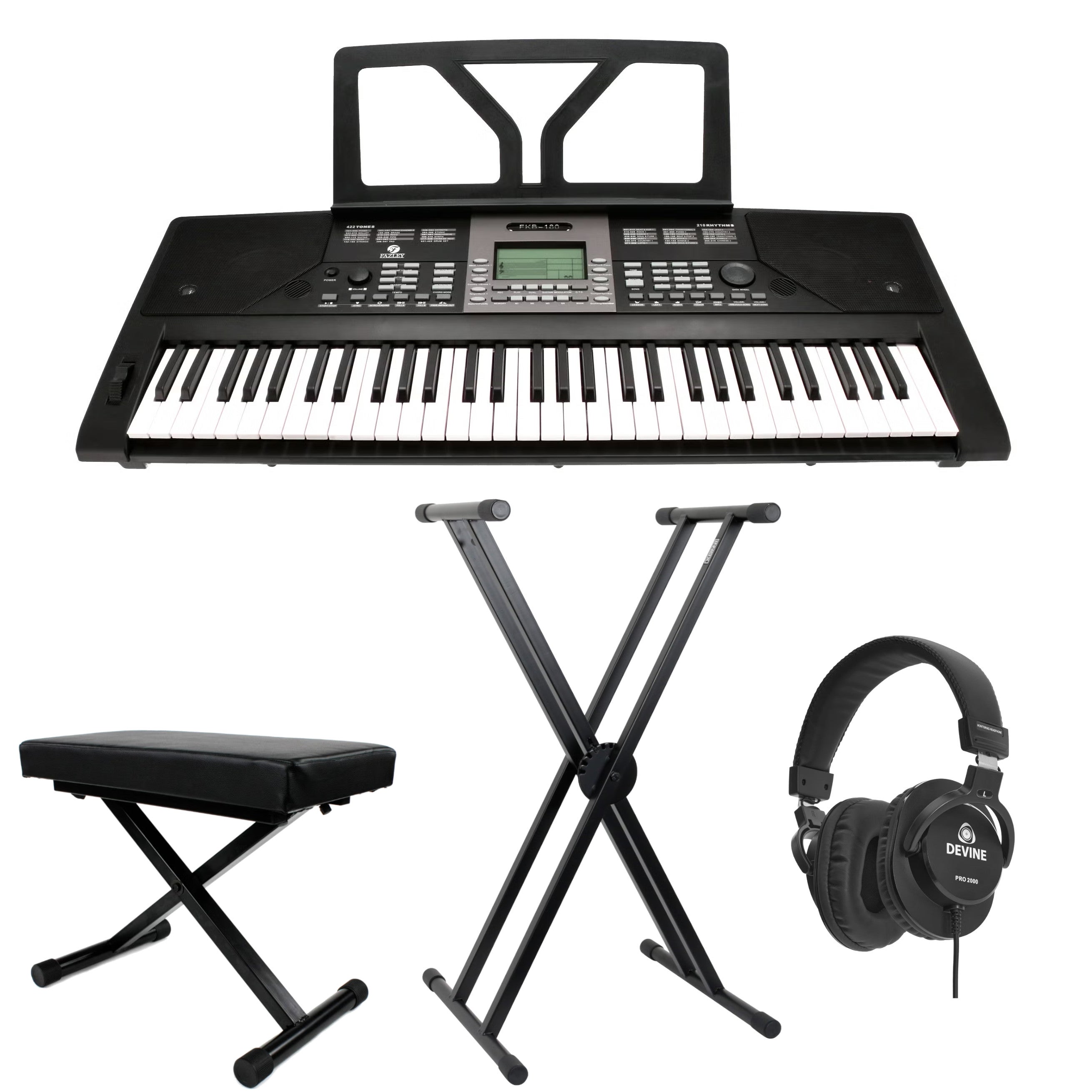 Fazley FKB-180 keyboard starter set Deluxe | Bax Music
