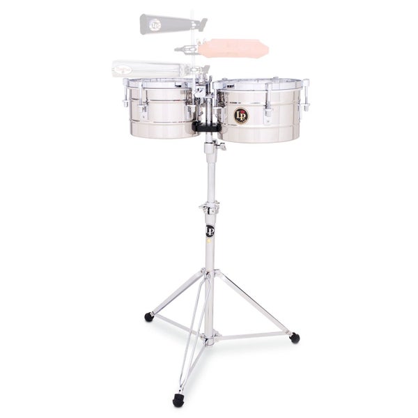 Latin Percussion LP272-S Tito 9-1/4" & 10-1/4" Timbalitos Timbales de latón con herrajes cromados