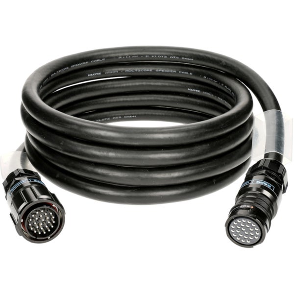 Klotz LP244XY1S0500 24x 4.0 mm² speaker cable eXtreme PVC PA-COM® 25p F/M con 5m plateado