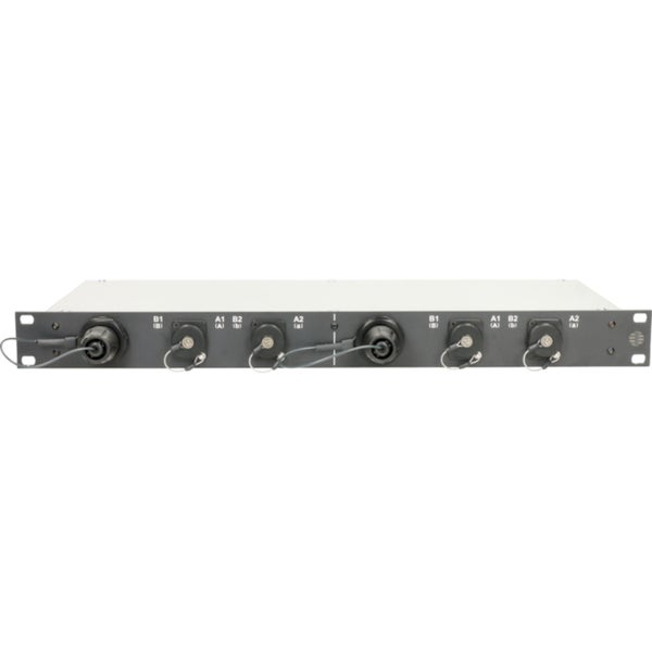 Klotz FDP-2S4OCLM 2x SmartBeam QUAD to 2x 2 opticalCON DUO Panel de distribución de fibra de 19'' - multimodo