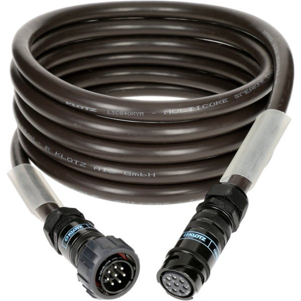 Klotz LP84XMDC150 8x 4.0 mm² speaker extension eXtreme PVC PA-COM® 8p F/M - M con anilla 15m