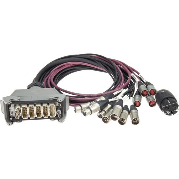 Klotz UMKI44E4H1 UMS hybrid input adapter HAN® F 4x etherCON + 4/4 XLR 3p + Schuko M 1,2 metros