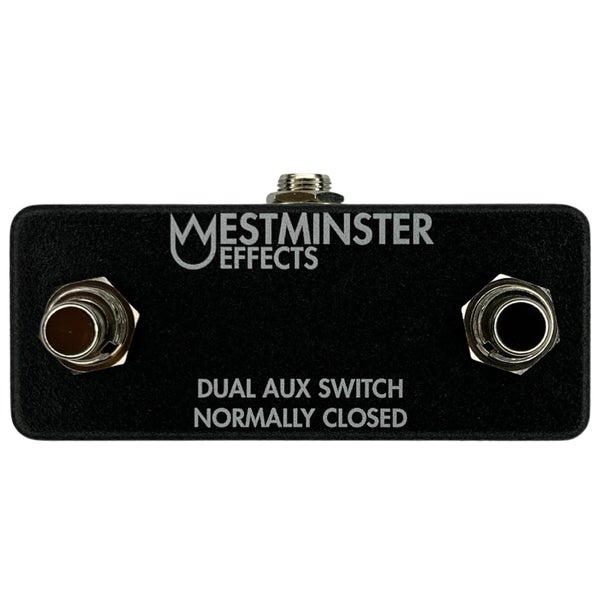 Westminster Effects Dual Aux Switch Interruptor de pedal normalmente cerrado