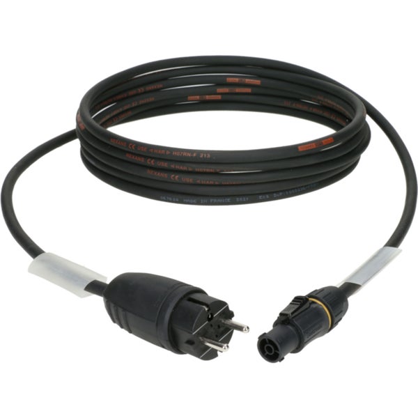 Klotz PT1-SFG0075 TITANEX H07RN-F power cable 3G 1.5 mm² Schuko - PowerTwist TR1 7.5 metres