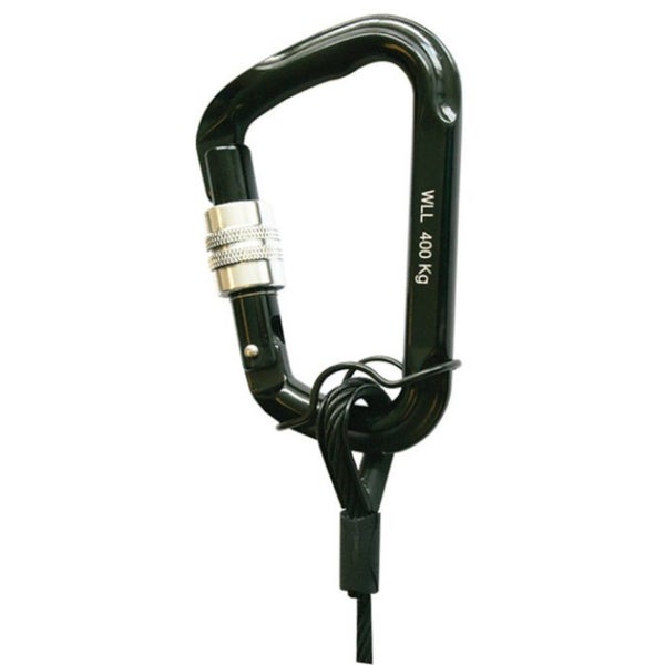 Doughty T2870001 Karibiner (Tested) Black