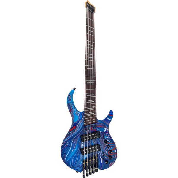 Sire Marcus Miller M6 5-String Headless Blue Swirl elektrische basgitaar