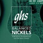 GHS 4700 4L-NB Balanced Nickels Bass String Set 4-String Light jeu de cordes .040-.101 pour basse électrique