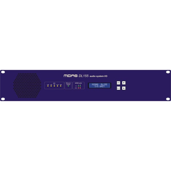 Midas DL155 panel de conexiones con 8 entradas y 8 salidas AES50