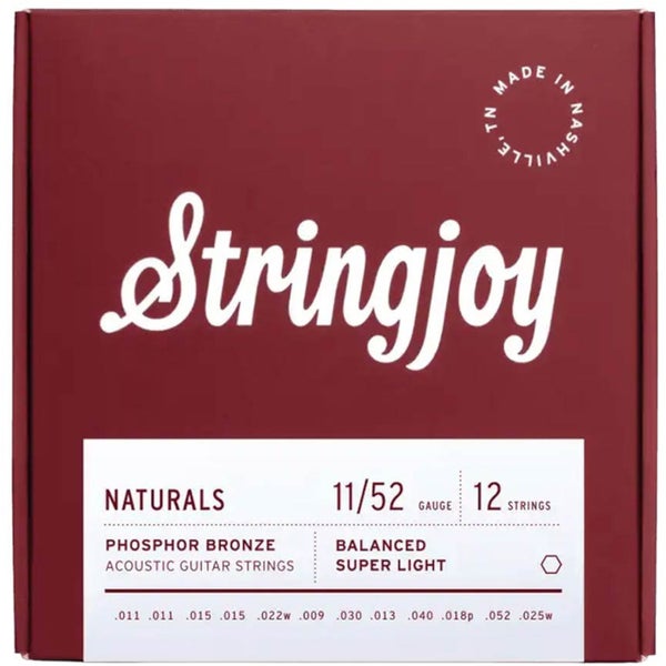 Stringjoy Naturals Series SJ-NB1125 Acoustic Guitar Phosphor Bronze 11 acoustic guitar string set