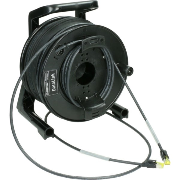 Klotz CP6RR1PW30 30m CAT7 PUR black with cable drum Cable UTP en carrete