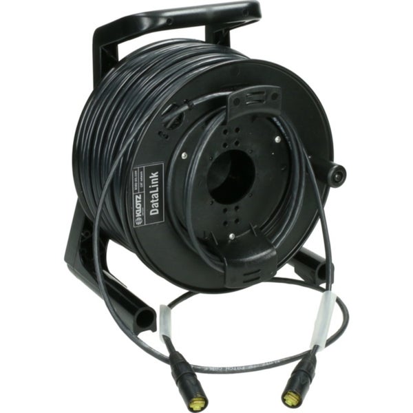 Klotz CP6EE1YW50 50m CAT7 PVC black with cable drum Cable UTP en carrete
