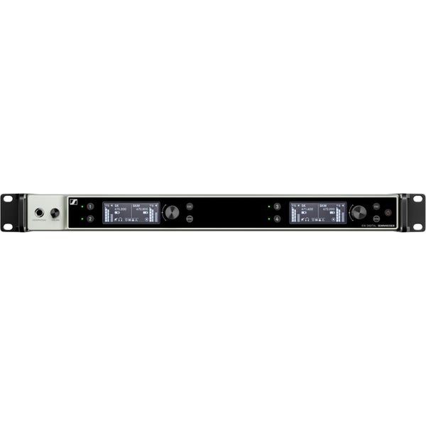 Sennheiser EW-DX EM 4 DANTE (R1-9) Four-channel Dante UHF rack-mounted receiver.