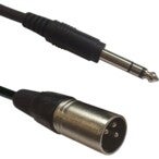 ADJ AC-XM-J6S/3 XLR male to 6,3 Jack Stereo Câble adaptateur XLR-jack
