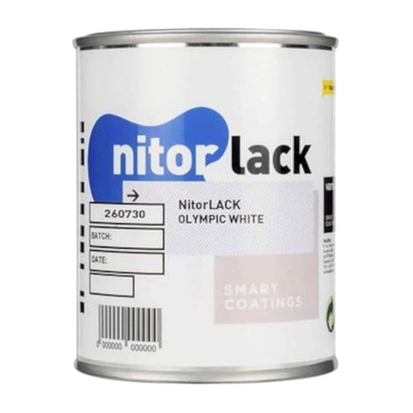 NitorLACK N260730108 Nitrocellulosalack Olympic White, 500 ml burk
