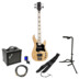 Stagg Silveray J Style Natural electric bass guitar starter kit