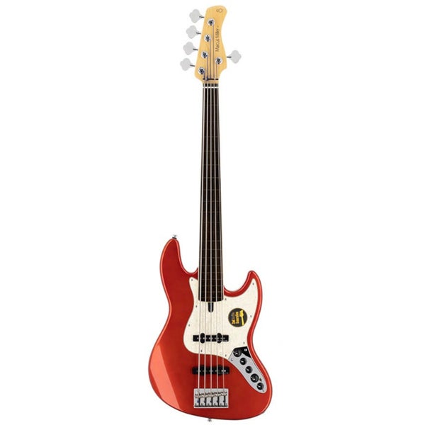 Sire Marcus Miller V7+ A5F Bright Metallic Red basso elettrico a 5 corde senza tasti