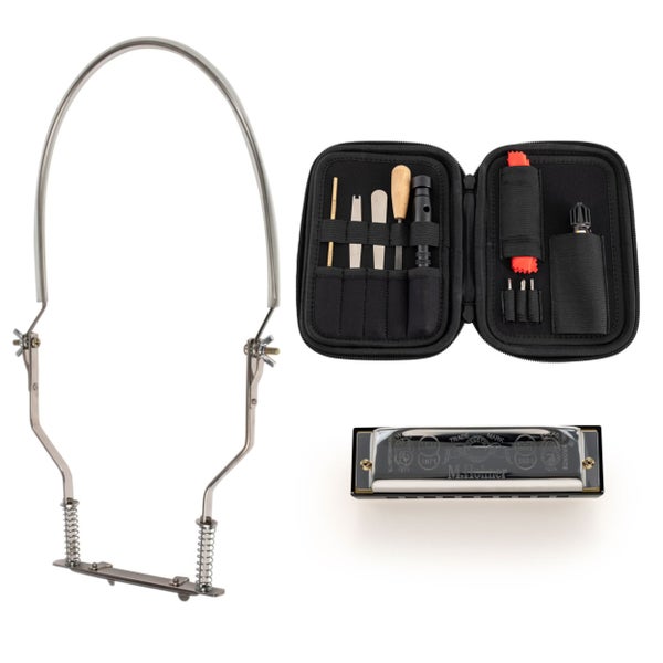 Hohner Special 20 Progressive, C Harmonica starter set with maintenance kit
