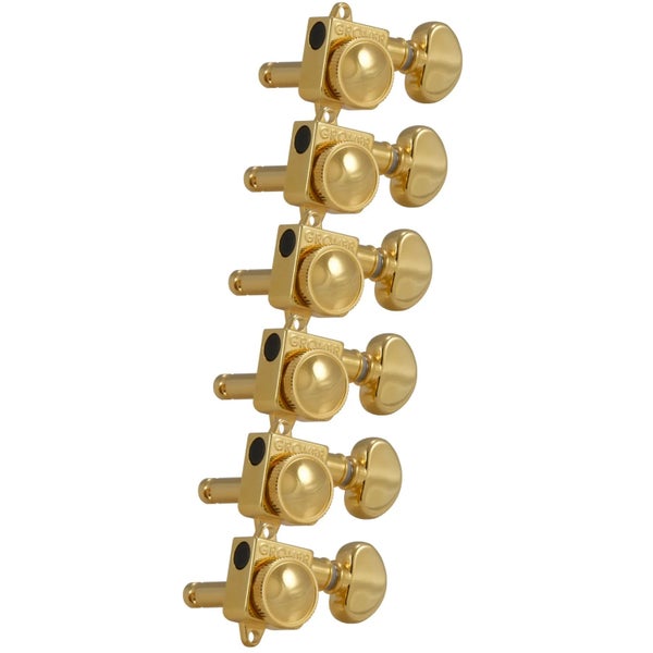 Grover 505FVG Roto-Grip Locking Rotomatics for Vintage F-Style Afinadores - Clavijas de guitarra, 6 en línea, lado del bajo (izquierda)